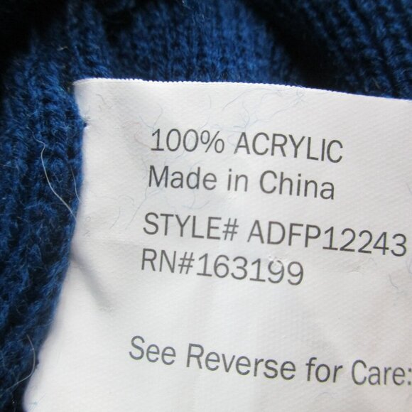 Matching Parent & Doggie Winter Beanie Hats Set Blue Pom Pom Knit My Best Friend - Picture 7 of 7